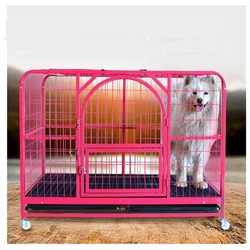 Factory Dog Cage Large Dog Alaskan Labrador Golden Bound Pastoral Indoor Medium Bold Pet Cage Belt Promotion