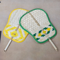 Bamboo Fang Banana Fan Pu Fan Color Bamboo Fan Living Room Decoration Summer Cool Hand-cranked Baby Fan Bamboo Products