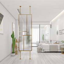 Nordic screen partition Light luxury creative home Wrought iron decoration Dining living room entrance shelf Small apartment hollow wall