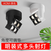 Mural spotlight Nordic LED light adjustable simple background wall photo painter home porch without main light design