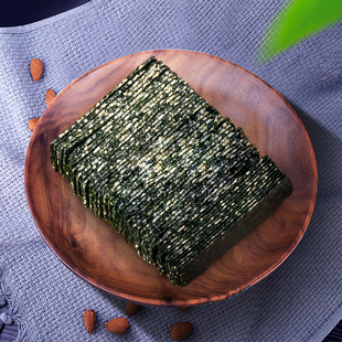 芝麻味海苔夹心脆片大包装袋250g家庭实惠装儿童零食夹心海苔切片