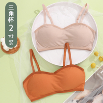 Beauty back girl chest underwear female student wrap chest sling vest without steel ring High School junior high school Net red explosion bra