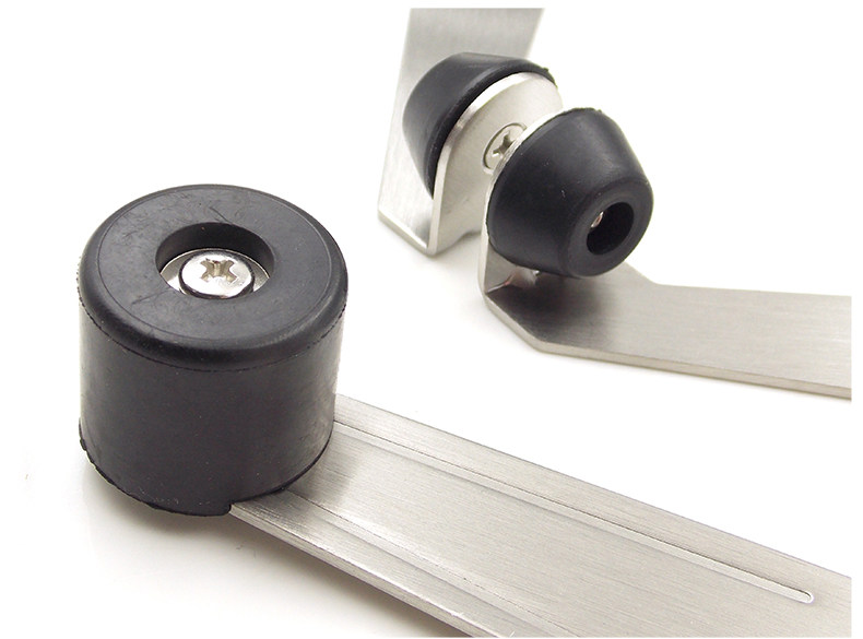 90度门限位器卫生间房门门304不锈钢加长门顶门碰防撞缓冲橡胶