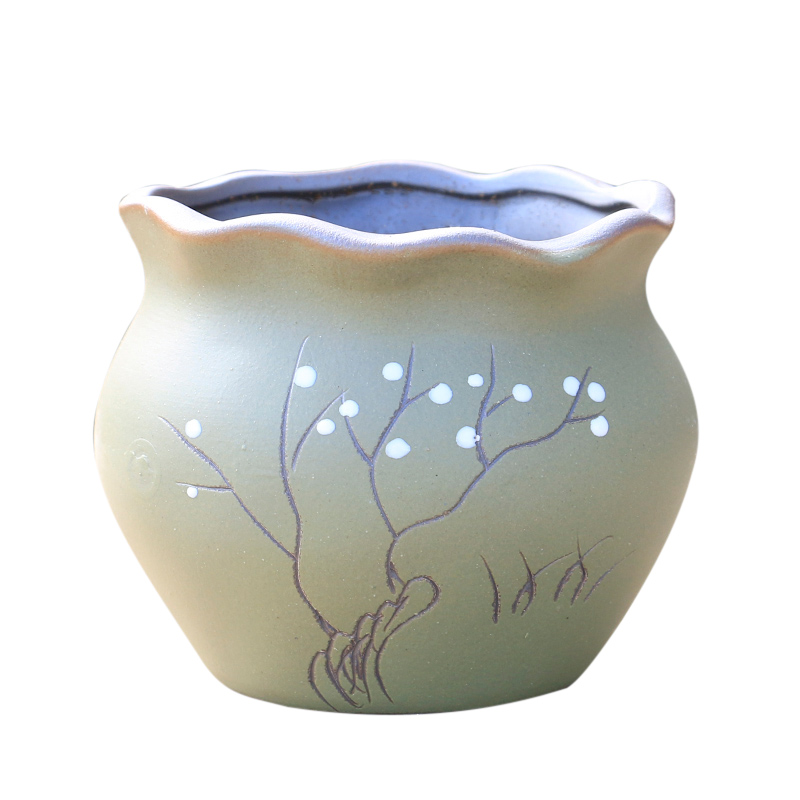 Most meat ceramic coarse pottery flowerpot breathable creative move of large diameter fleshy plant POTS, dedicated special offer a clearance