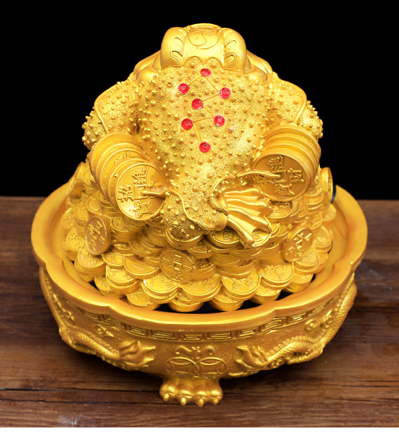 金蟾流水摆件开业礼品店铺礼物饭店大金蝉客厅金蟾蜍送礼进宝招财