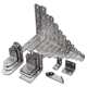 Load-bearing solid wood bed fixing accessories hardware right angle code connecting piece desk splicing children's bed furniture scaffolding Load-bearing solid wood bed fixing accessories hardware right angle code connecting piece desk splicing children's bed furniture scaffolding