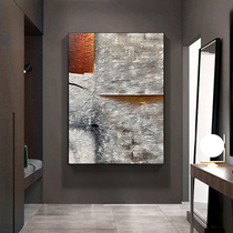 Pure Hand Painting Xuanguan Oil Painting Aisle Hallway Sofa Hang Painting Brief Joong Fu Abstract Light Lavish Solid Decoration Painting