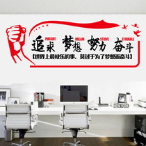 Office wallpaper self-adhesive wall stickers Company classroom corporate culture wall decoration class inspirational language incentive stickers