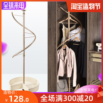 Wardrobe 360 degree rotating hanger Cloakroom corner hanging rod Multi-function shelf Corner pants rack Clothing basket