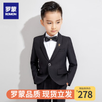 romon children's suit boys flower dress little suit boys piano costume handsome british korean style