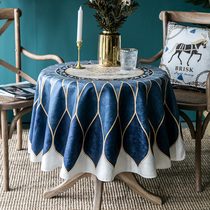 American household round small tablecloth fabric Nordic round table cloth Tea table cloth Dining table cloth Round table European table cloth Tablecloth round