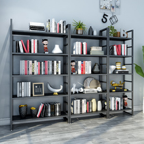 Iron Bookshelves Simple Living Room Accessing Shelf Multi-layer Display Shelf Book Cabinet Combined Metal Simple List Frame