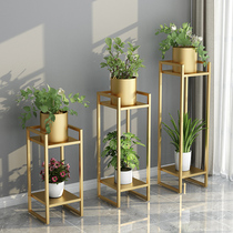 Iron Art Nordic Flower Frame Balcony Light-floor Indoor Light Luxury Small Space Green Layer Flower Basin