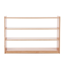 Kindergarten early education four-story Montessori teaching cabinet beech wood children's toy storage cabinet storage frame corner cabinet