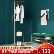 Floor-to-ceiling coat rack Nordic indoor bag rack Bedroom entrance door hanger storage multi-function hanger Household