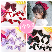 Girl bow hairclip pin headgear large childrens hair card back head clip headdress little girl princess hair accessories