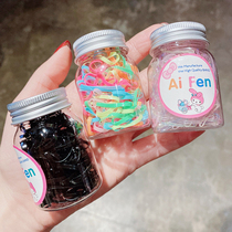 Children do not hurt hair rope small rubber band female Girl high elastic Hairband black can head rope hair accessories