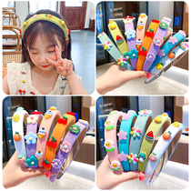 Sponge hair hoop female children Girl pressure hair headband baby does not hurt hair hair card summer Korean cute hair bundle headdress