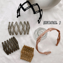 Childrens folding headband telescopic out hair card carry girl baby Summer with toothed non-slip headband hair accessories