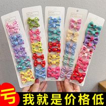 50 Small Butterfly hairpins Girls cute duckbill clip headdress Childrens princess hairpin hair accessories ponytail clip