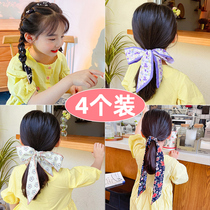 Childrens hair band female tie hair net red 2021 new hair hair headband Korean baby tie Princess headdress
