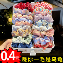 Yu Shuxin same style large intestine hair ring fat intestine ring ins Japan and South Korea bm limelight rope rubber band net red simple hair accessories headdress