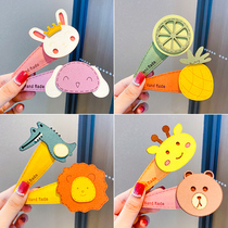 Childrens card top clip summer girl cute side hair card Korean Net red hairclip does not hurt hair princess hair accessories