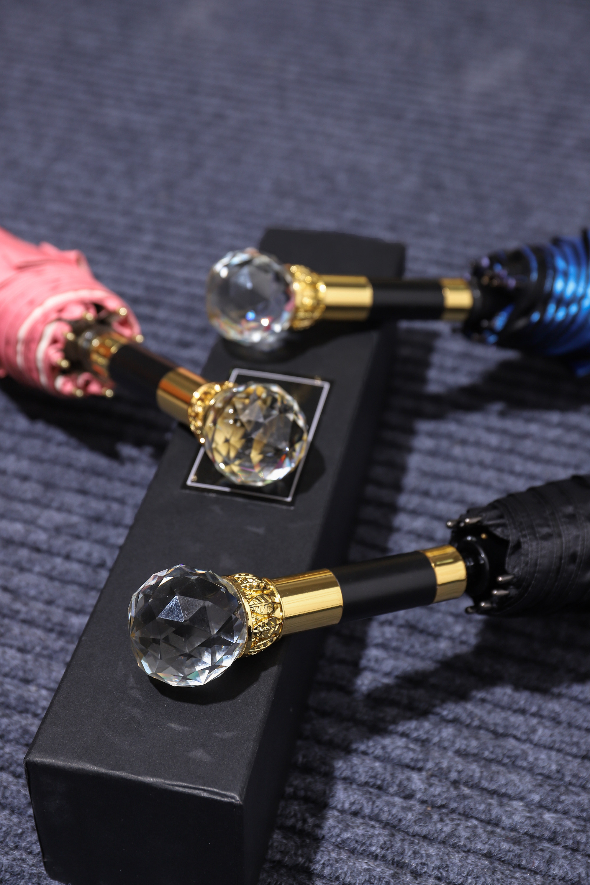 一件代发雨伞柄头伞配件长柄伞把手柄遮阳折叠小黑伞柄子手把修伞