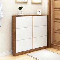Ultra-thin shoe cabinet tipping home living room door Hall simple modern multi-function locker solid wood porch shoe cabinet