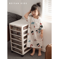 Beyan girl dress short sleeve summer cotton parent-child dress cute cartoon princess nightgown childrens suit thin