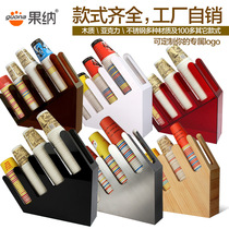 Gona acrylic four grid coffee milk tea cup holder disposable cup cup lid storage rack bar commercial restaurant Hall