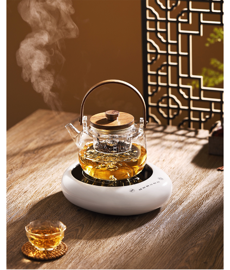 电陶炉煮茶器玻璃煮茶壶泡茶全自动煮茶炉家用茶具套装烧水壶小型