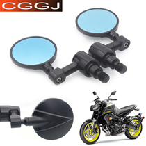 The application of Yamaha XJ6 FZ8 FZ6 F21N MT-09 MT-07 MT-03 handlebar aluminum alloy rearview mirror