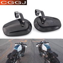 Motorcycle retro modified rearview mirror BMW latte Benali cub CR150 Longjia V Coffee V way mirror