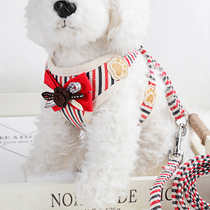 Pet Kitty Dog Chest Harness Small Dog Vest Style Traction Rope Jacket Teddy Out For Dog Rope Summer