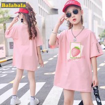 Ballabala girl t-shirt short sleeve 2020 new summer Korean version foreign air CUHK Scout blouses woman in half sleeve