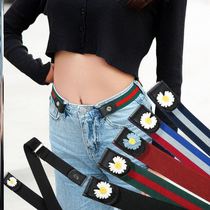 Elastic and seamless elastic jeans belt mens all-match invisible pants belt waist artifact decoration ladies lazy belt