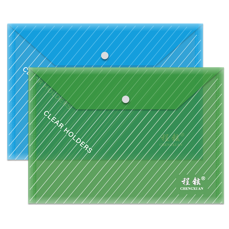 20个装加厚文件袋透明a4 定做定制印刷logo 按扣 塑料资料袋 票据收纳袋 办公用品 档案袋