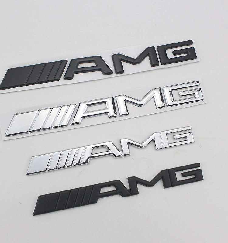 amg车标 适用于奔驰改装锌合金 车尾贴标 金属3d 立体贴标