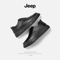 jeep jeep mens shoes 2021 Autumn New heaping Brock shoes mens dress business Black leisure trendy shoes