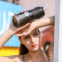 Royalcup Shaker Fitness Cup Protein Powder Portable Mixing Ball Meal Replacement Milkshake with scale Sports cup