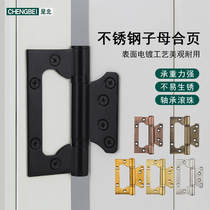 North stainless steel wood door primary-secondary hinge mute bedroom door room door hinge gate hinge bearing thickened foldout