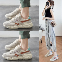 Daddy womens shoes 2021 new spring wild Net red thick bottom white ins trendy shoes explosive sports leisure spring and autumn