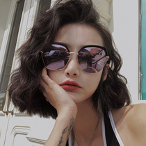 Sunglasses 2021 New tidal women polarized sun glasses anti-ultraviolet big face thin myopia glasses summer seaside