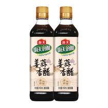 Sea Tin Ginger Garlic Balsamic Vinegar 450ml * 2 Bottles Cool Mixed Dumplings Dip Ginger Garlic Flavored Kitchen Vinegar