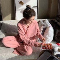 Small Sub Salt Tether Fried Street Casual Fashion Sportswear Pink Knit Suit 2021 Autumn Winter New Womens Clothing