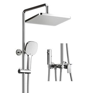 恒洁浴室沐浴器淋雨简约一体款除垢花洒套装明装卫生间家用951