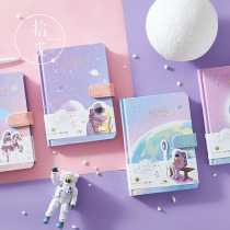 Net Red Hand account book Magnetic buckle cloth face book Chinese style literature and art ancient style Hand Book couple diary notebook blank horizontal line grid South Korea Xiaoqing novice account stationery girl heart cute