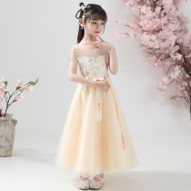 Bambet girls Hanfu summer dress Tang dress cheongsam skirt girl Summer costume dress Super fairy skirt