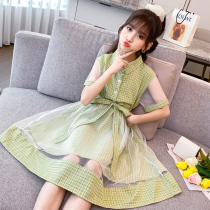 Italy BAMBET girl dress summer new girl children princess skirt chiffon medium child gauze dress